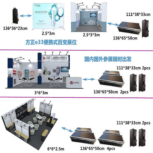 便携式铝合金展架 出国参展的图文设计定制解决方案